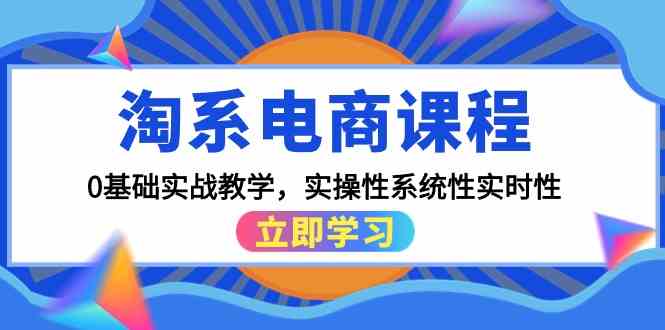 淘系电商课程，0基础实战教学，实操性系统性实时性（15节课）-紫橙网创